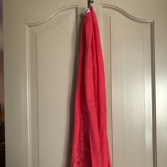 NW0T Womens Aeropostale Coral Pink Lace Infinity Scarf - Picture 4 of 10